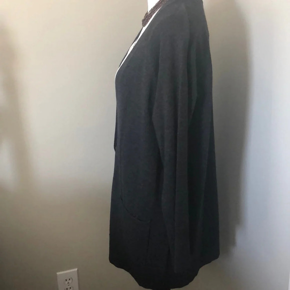 {Eileen Fisher}  Long Merino Wool Cardigan, small - Picture 6 of 8